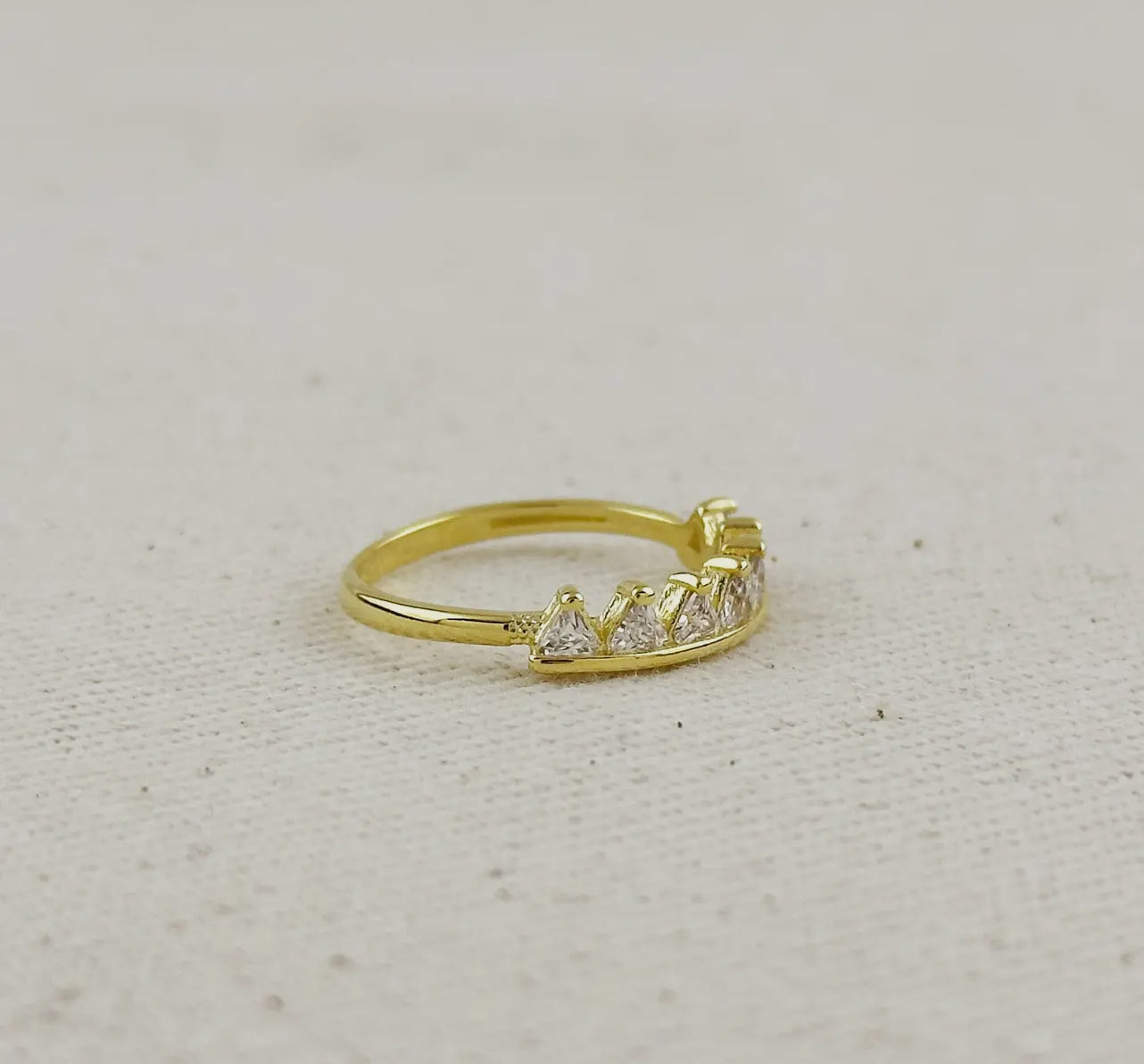18k Gold Filled Crown Ring