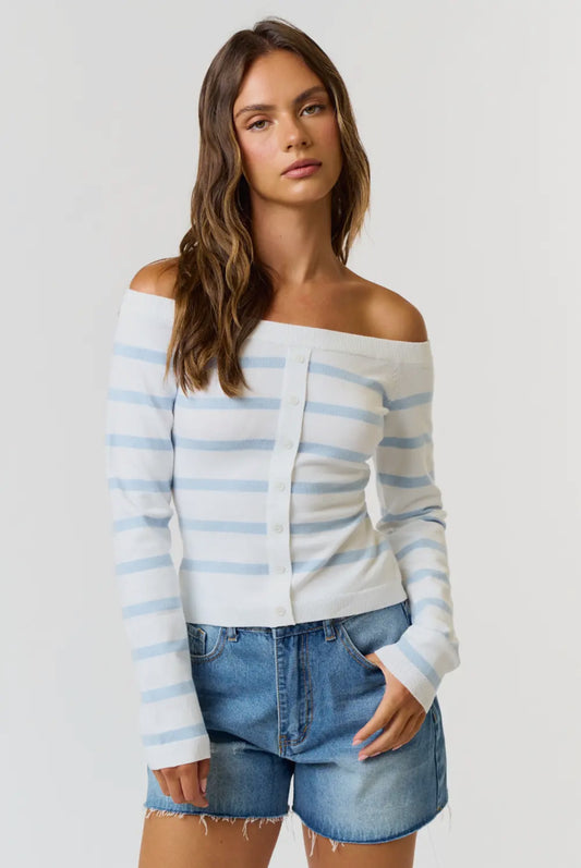 The Reese Off the Shoulder Sweater