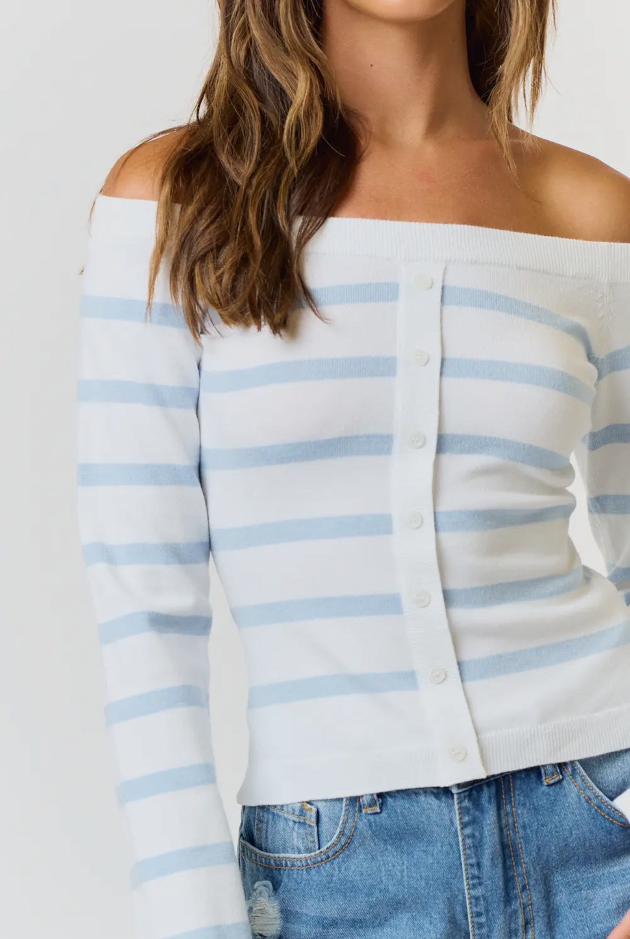 The Reese Off the Shoulder Sweater