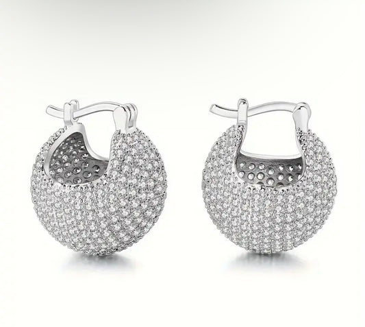 Micro Pave’ Petite Ball Earrings