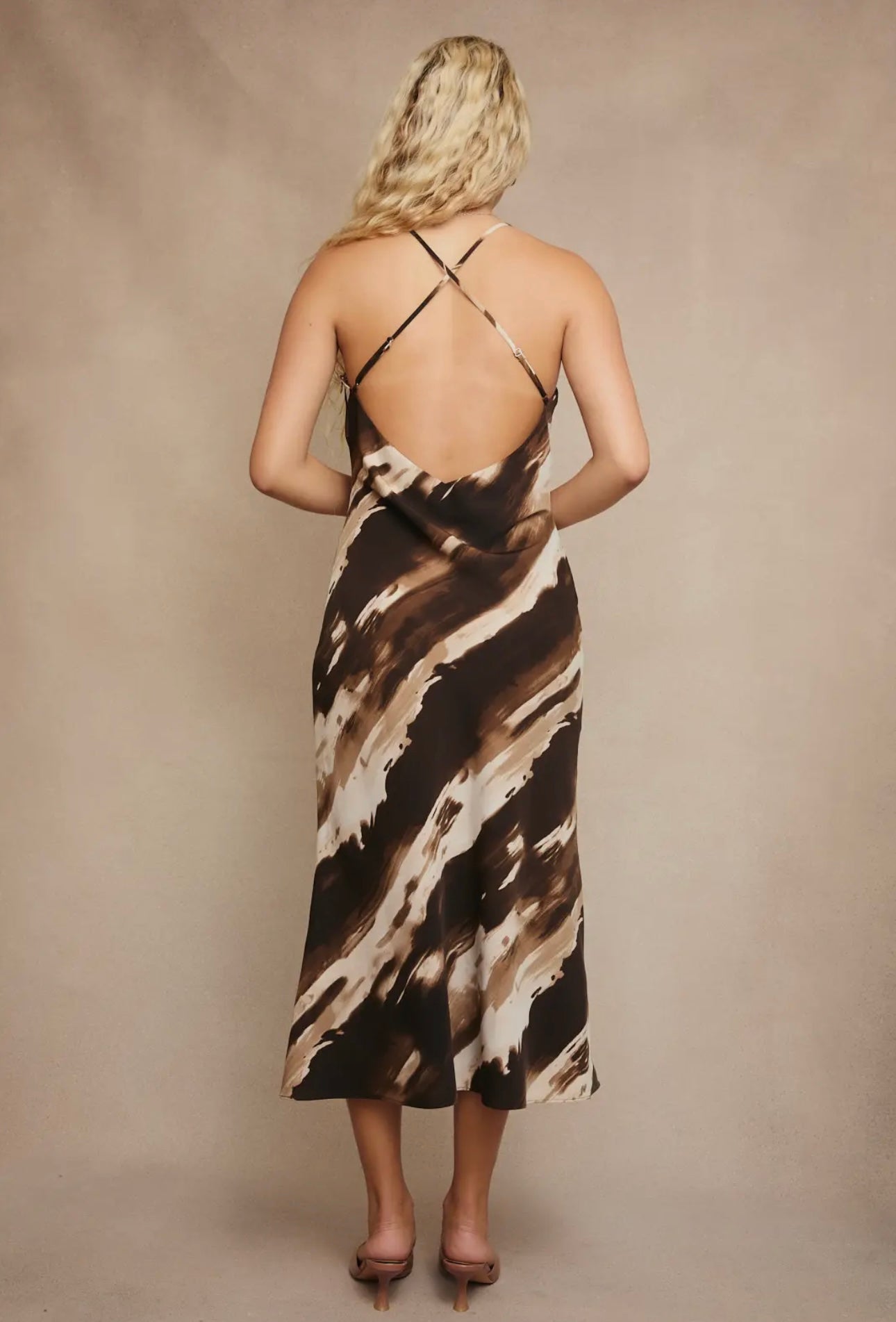 Abstract Midi Dress