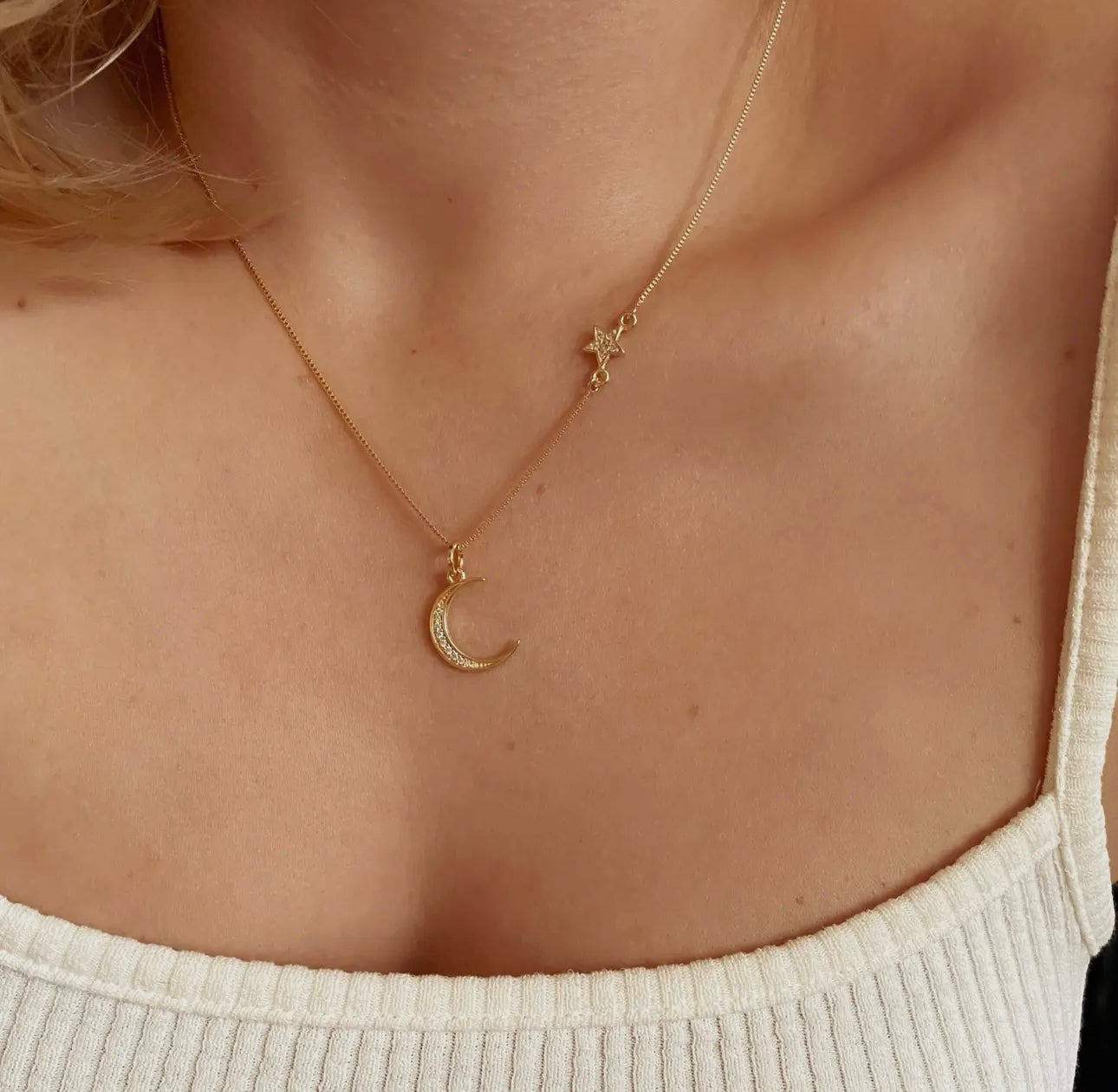 Moon & Star Necklace