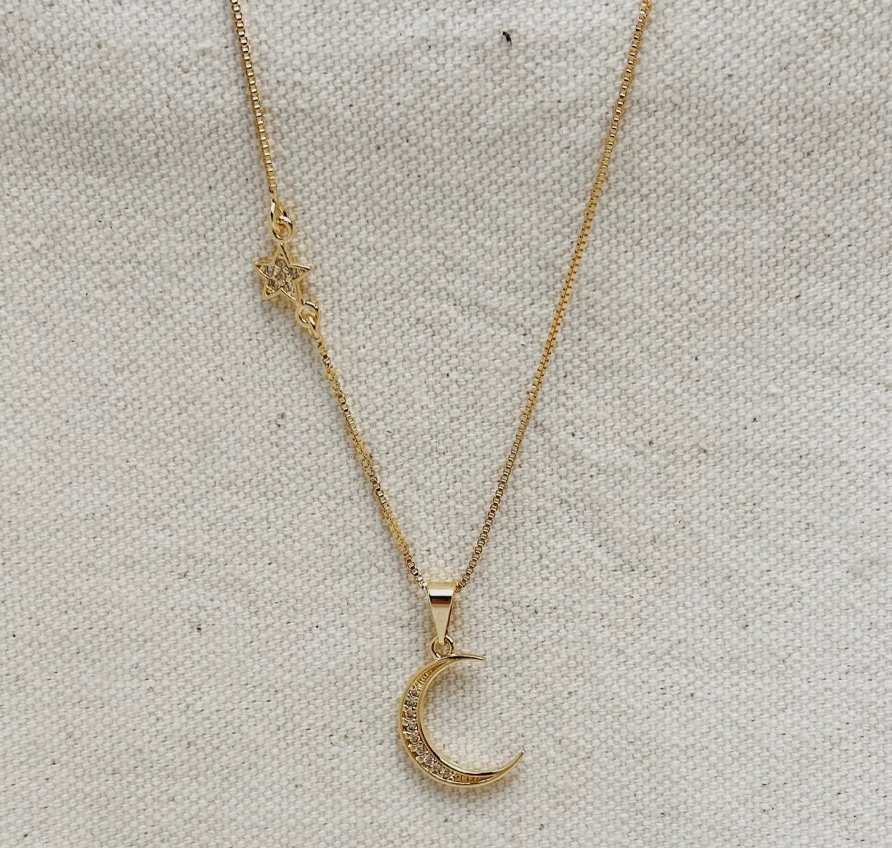 Moon & Star Necklace