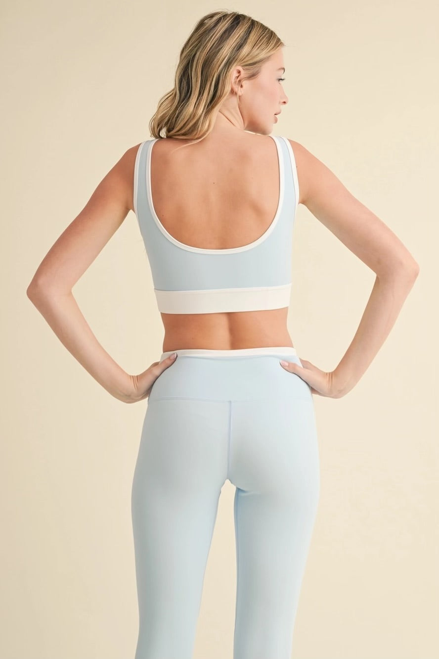 Contrast Bra Top & Legging Set