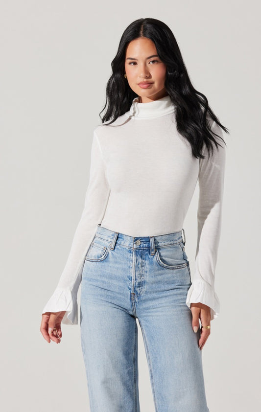 Baylee Flare Sleeve Turtleneck
