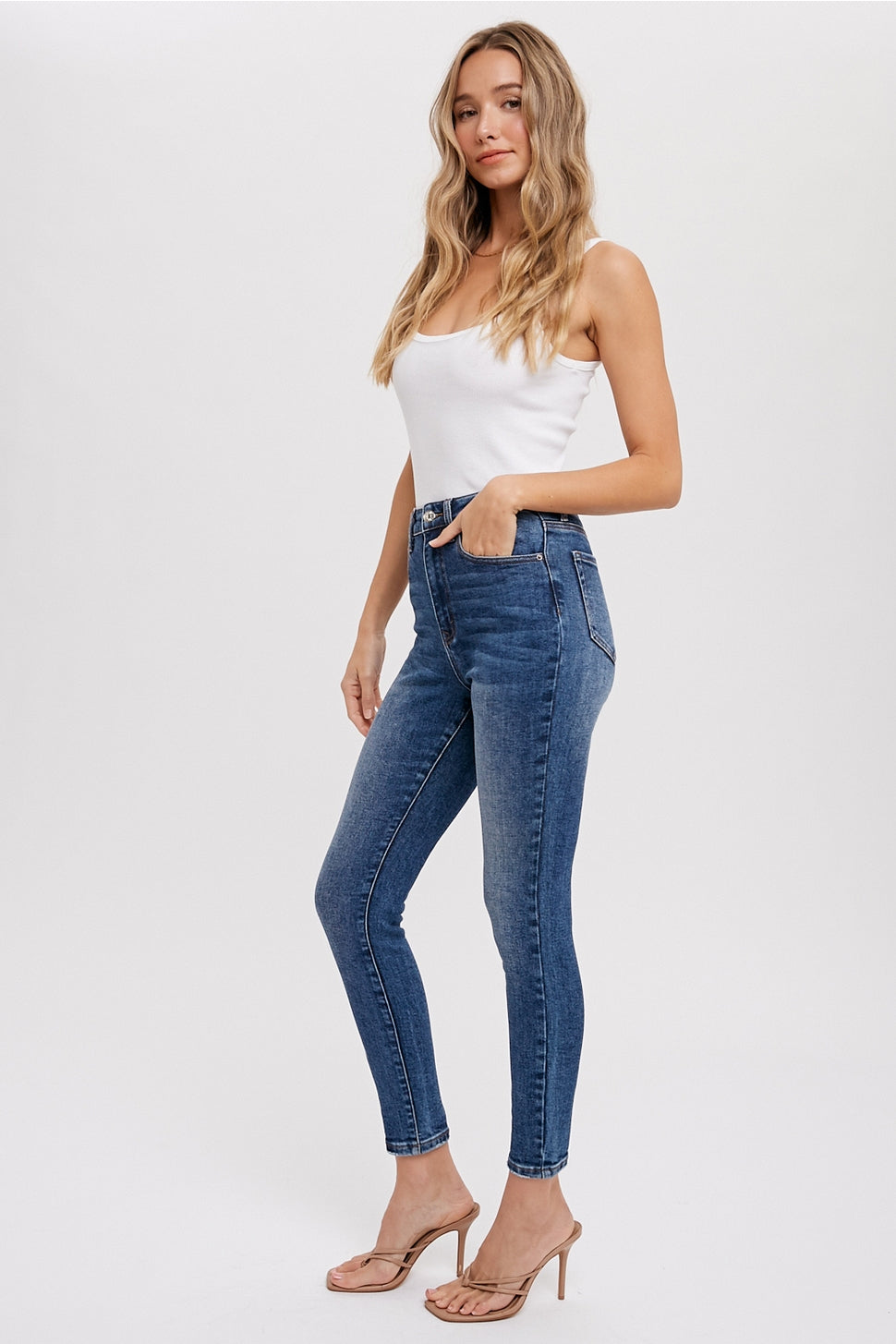 Mid-Rise Skinny Jeans