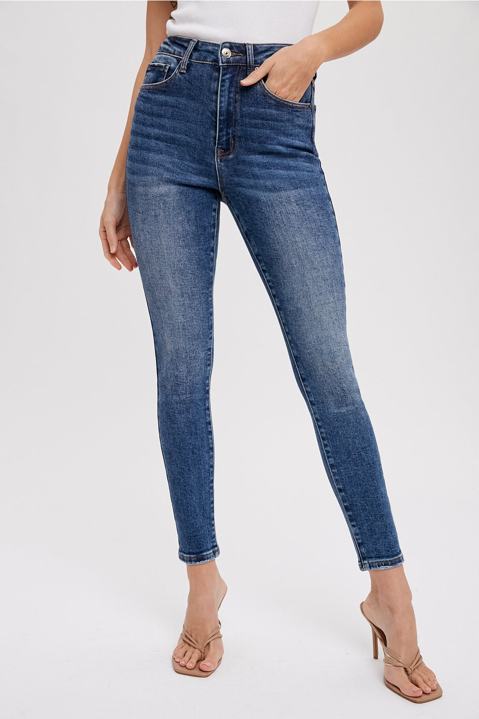 Mid-Rise Skinny Jeans