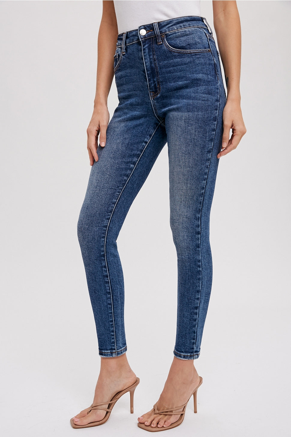 Mid-Rise Skinny Jeans