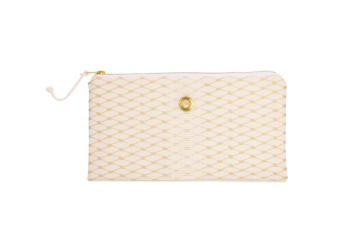 Alaina Marie Gold Metallic Mini-Clutch