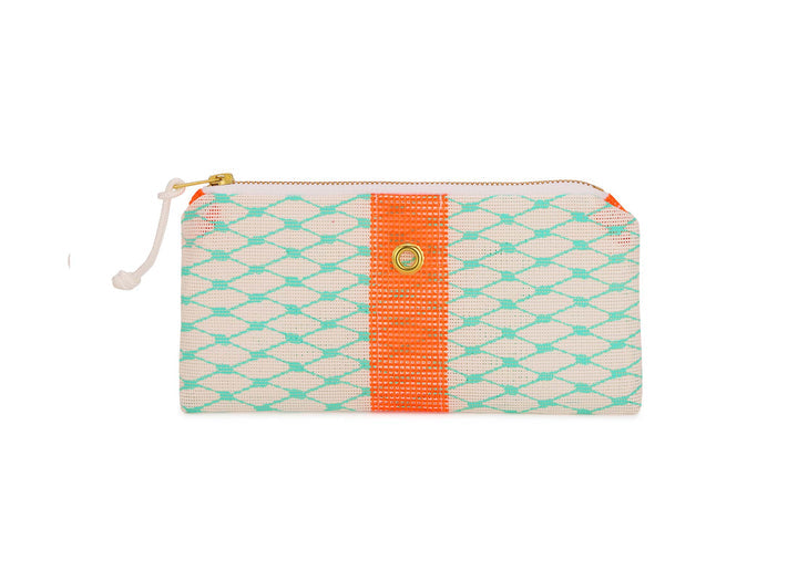 Alaina Marie Teal and Orange-Mini Clutch