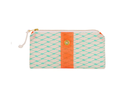 Alaina Marie Teal and Orange-Mini Clutch