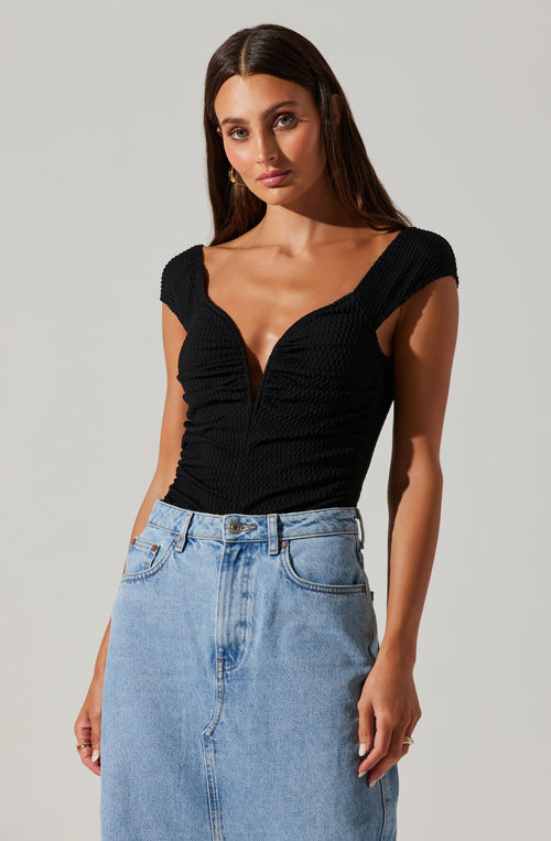 ASTR the Label Ninette Bodysuit - Black