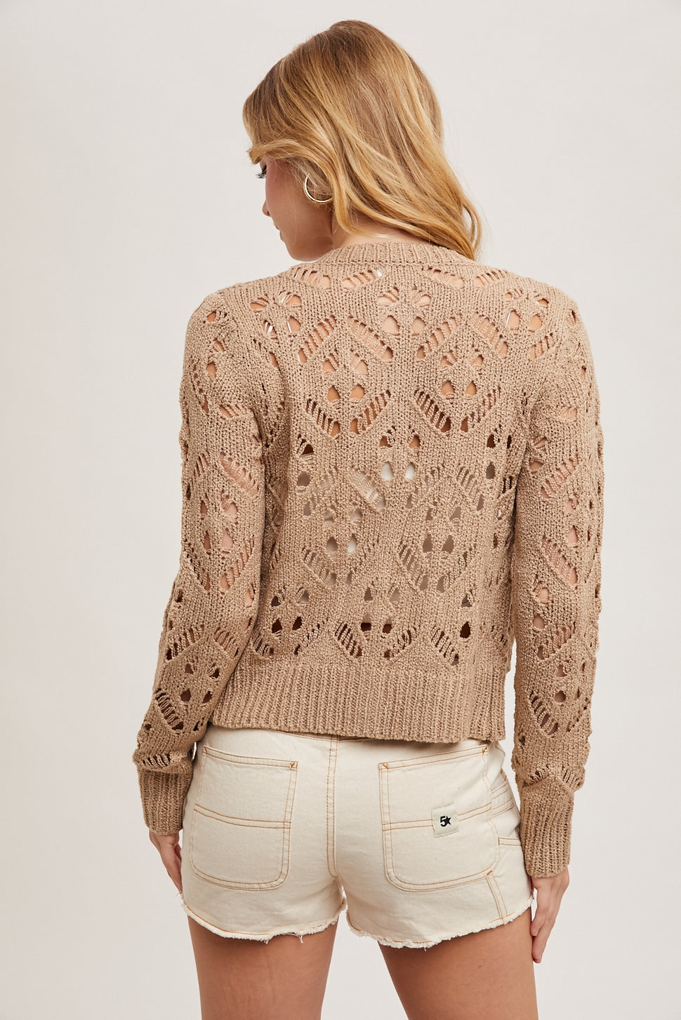 The Parker Pointelle Knit Cardigan