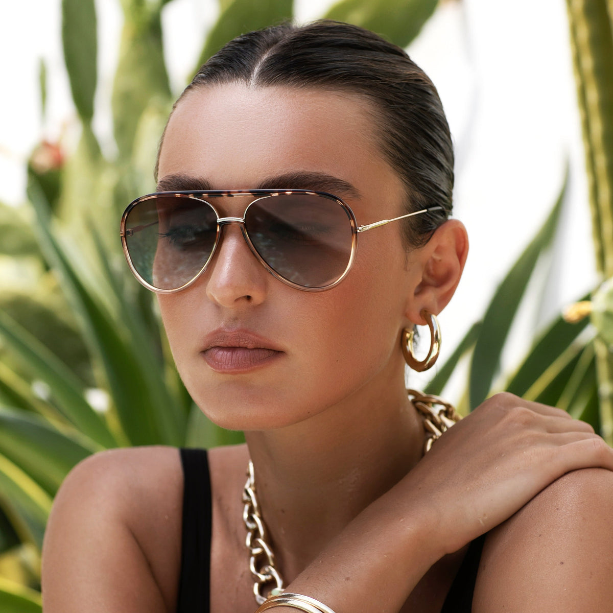 Freyrs Sunglasses - Shay Aviator - Tortoise