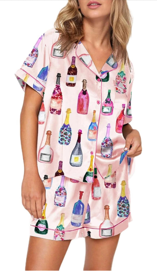 The Wine Not Silky PJ Set