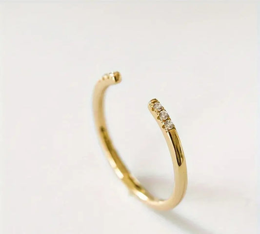 Broken Circle Sparkler Ring