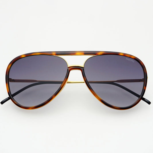 Freyrs Sunglasses - Shay Aviator - Tortoise Gray Gradient