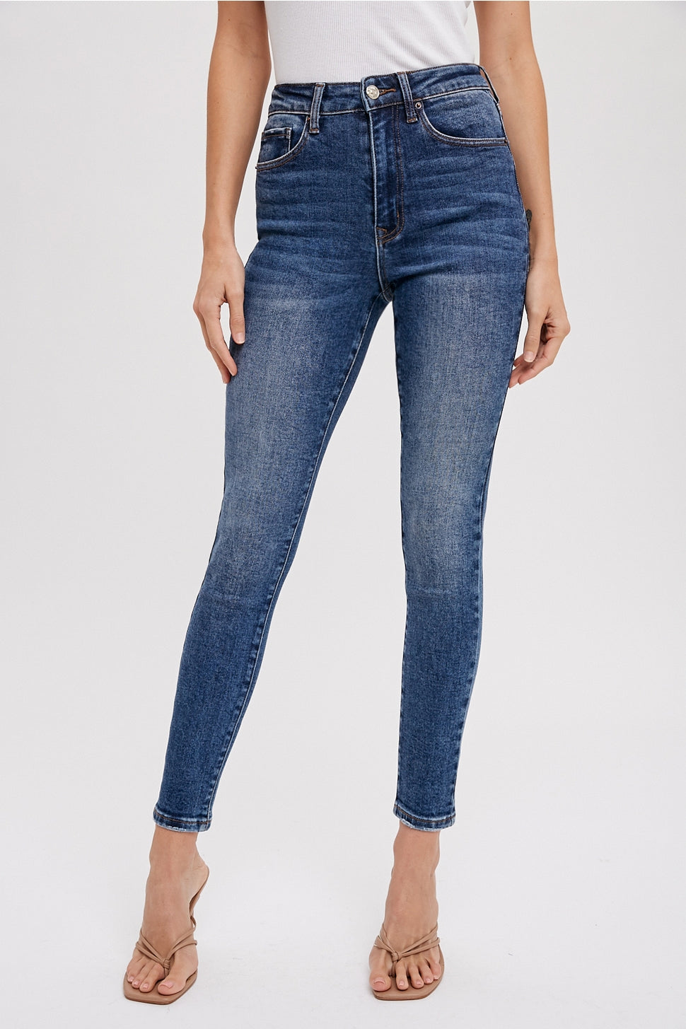 Mid-Rise Skinny Jeans