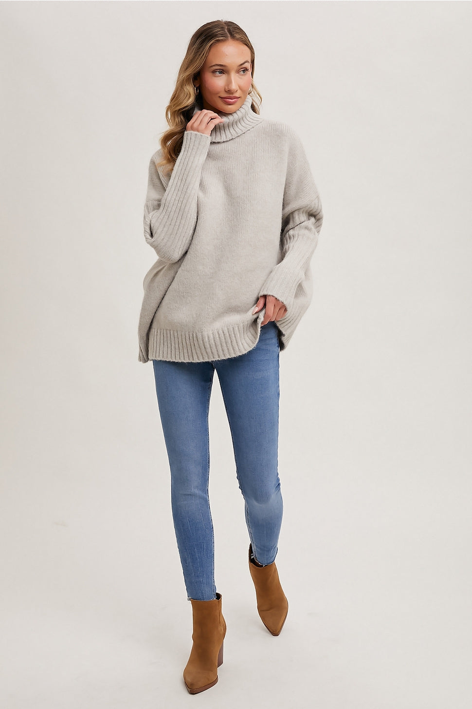 The Taylor Oversized Turtle Neck Sweater