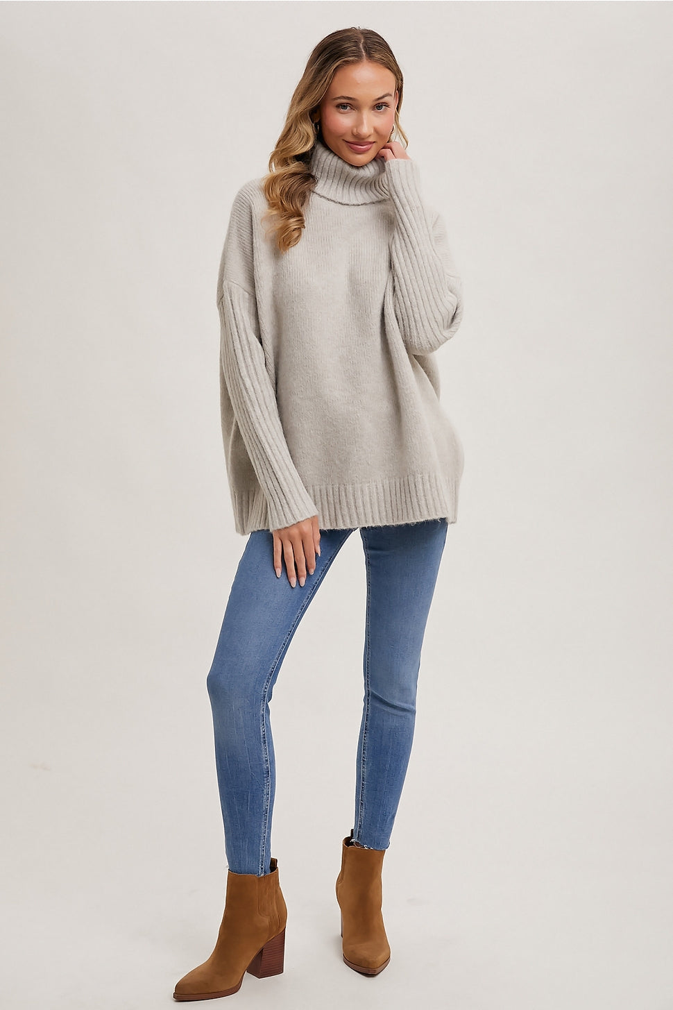 The Taylor Oversized Turtle Neck Sweater