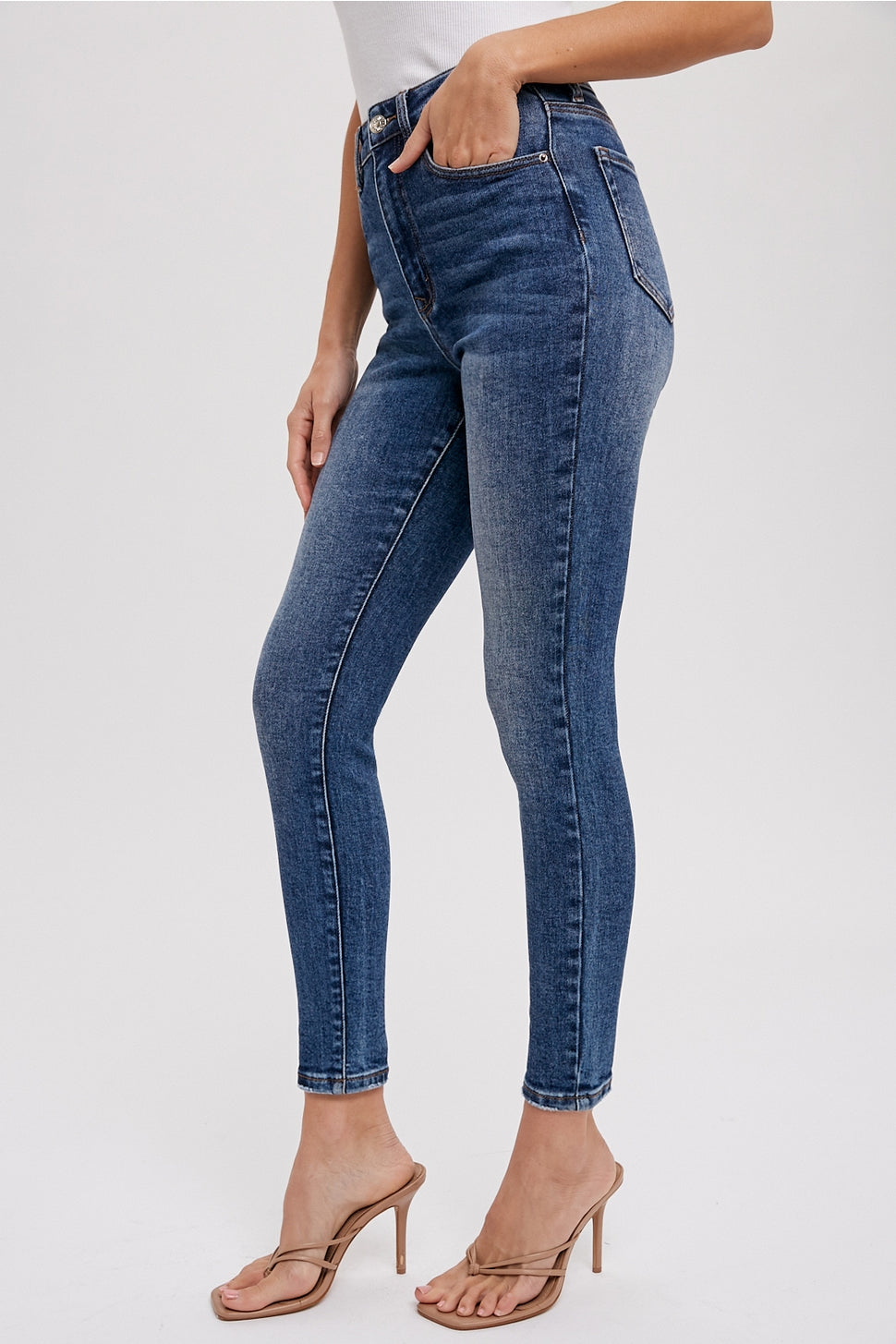 Mid-Rise Skinny Jeans