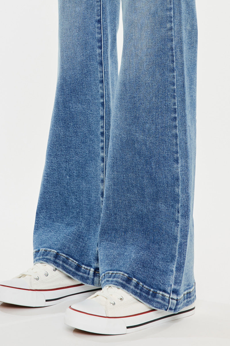 The Aaliyah High Rise Wide Flare Jean