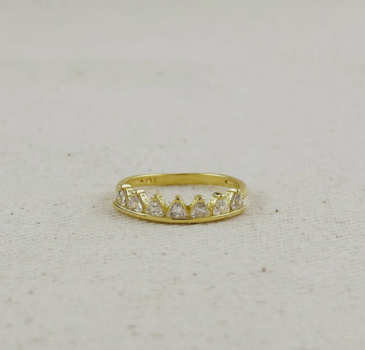 18k Gold Filled Crown Ring