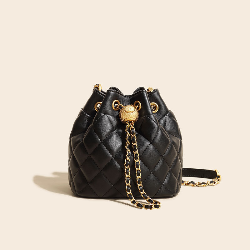 Quilted Mini Bucket Bag