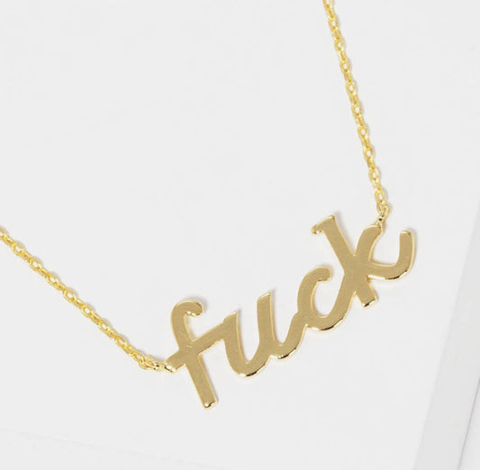 The F*CK Statement Necklace