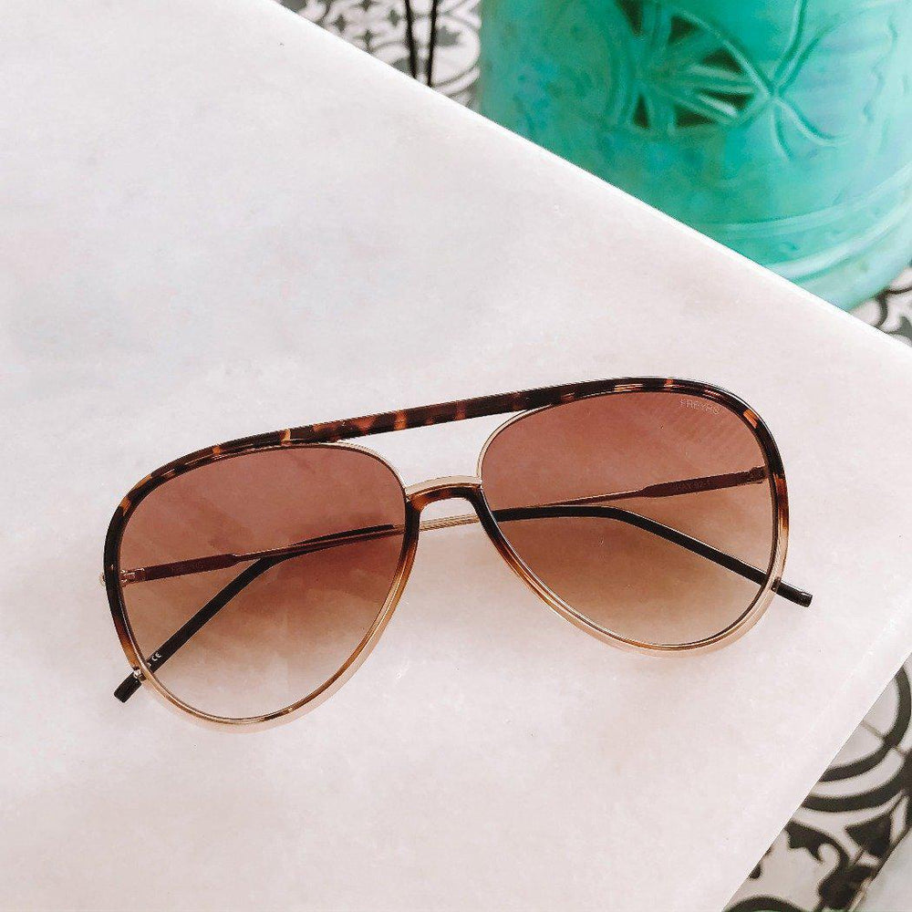 Freyrs Sunglasses - Shay Aviator - Tortoise