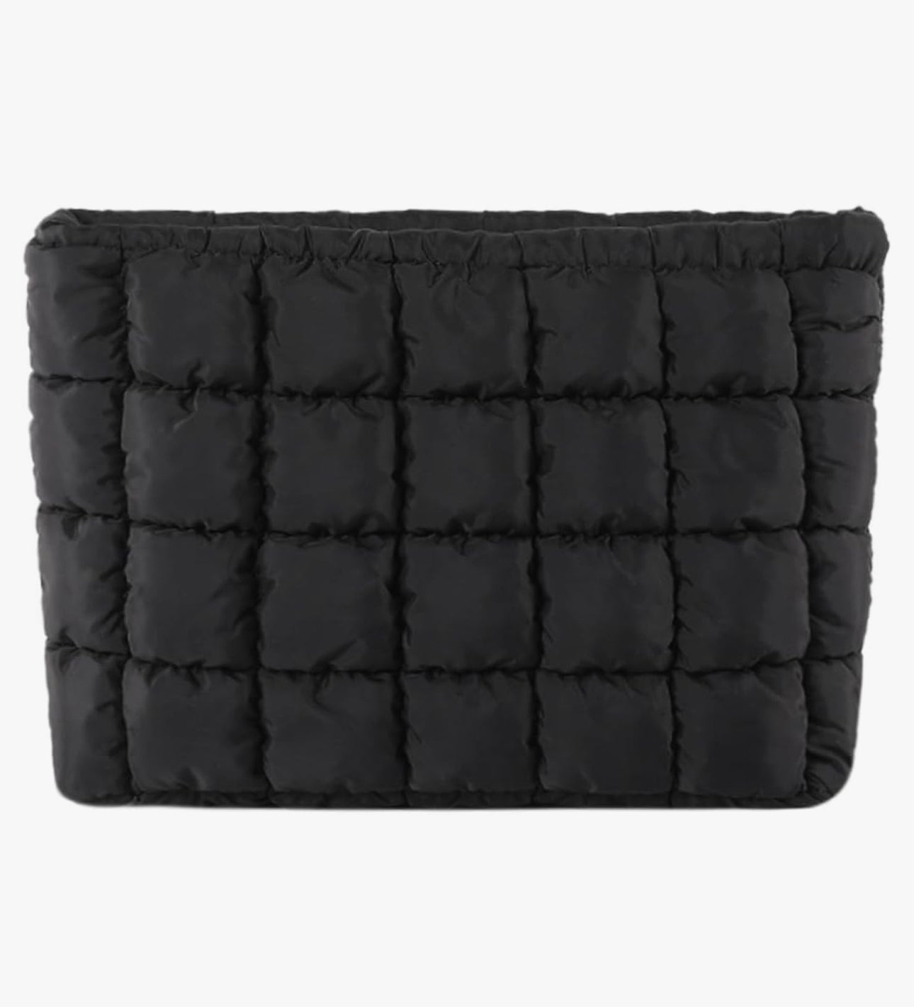 The Darcy Quilted Pouch - Black