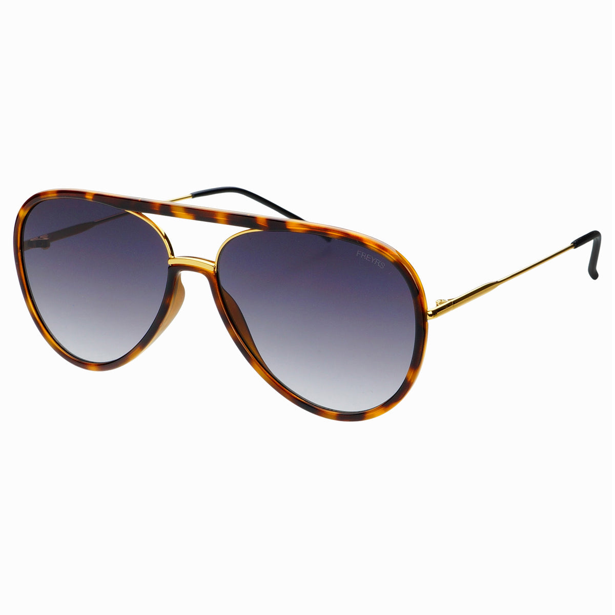 Freyrs Sunglasses - Shay Aviator - Tortoise Gray Gradient