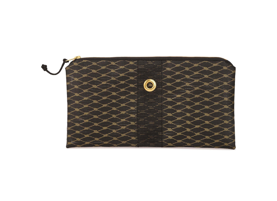 Alania Marie Gold & Black Mini-Clutch