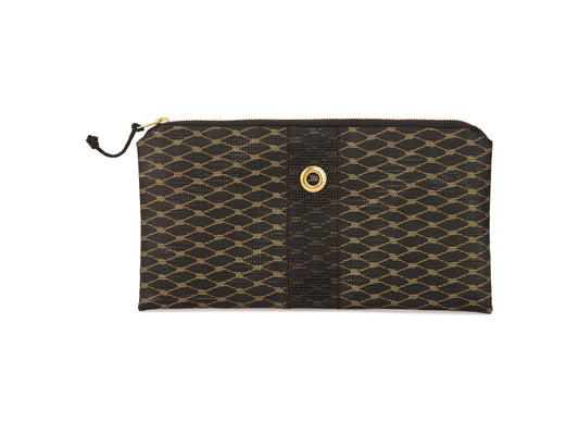 Alania Marie Gold & Black Mini-Clutch