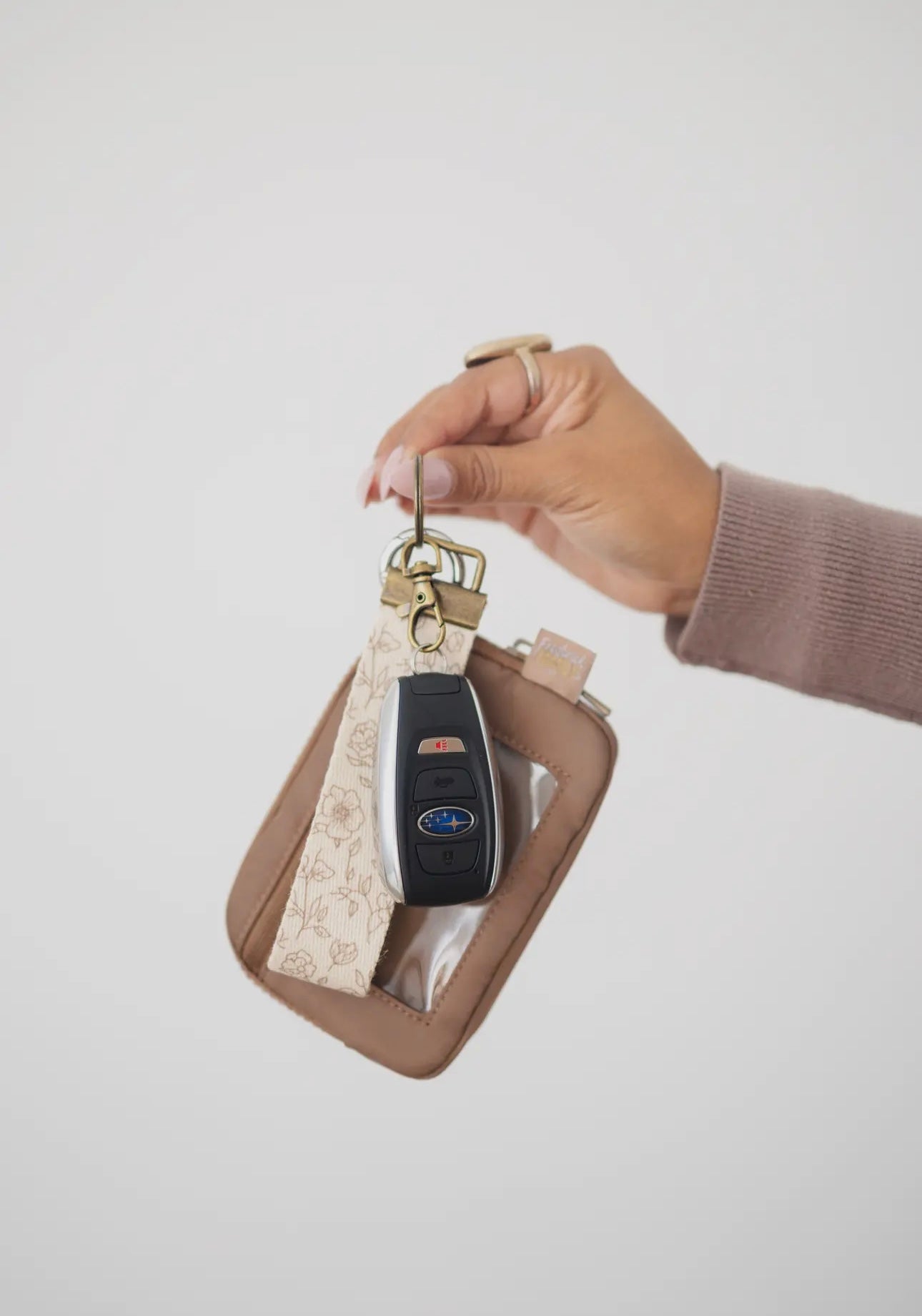 Canvas Keychain Lanyard & Wallet Pouch