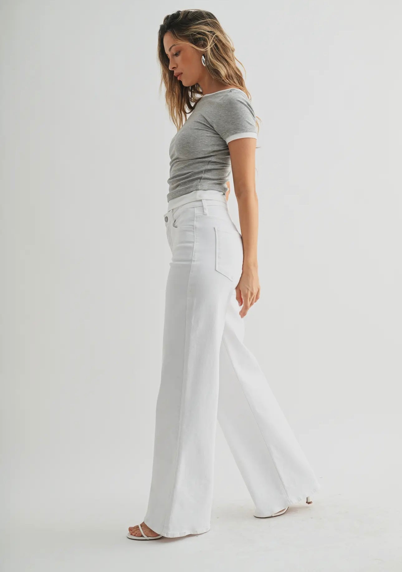 White Wide Leg