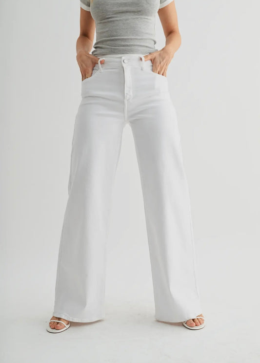 White Wide Leg